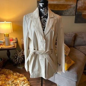 Wilson’s Gorgeous Leather Trench Coat!